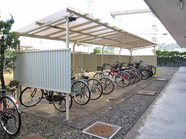 自転車置き場の様子です。